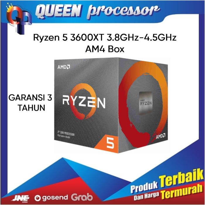 Processor AMD Ryzen 5 3600XT 4.0 Ghz BOX GARANSI 3 TAHUN
