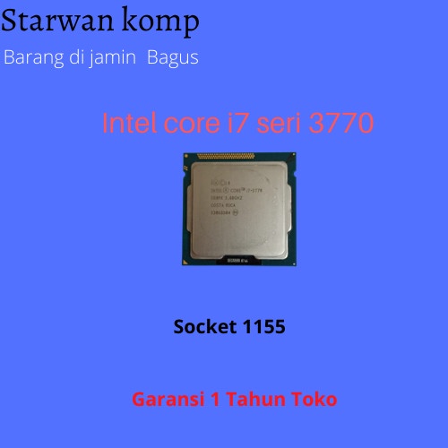 Procsesor core i7 seri 3770 Intel
