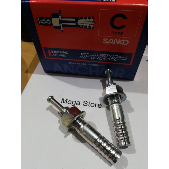 Bagus Sanko 20 X 190 High Anchor Baut Angkur Ketok Hit Anchor Ketok Dynabolt