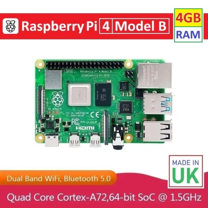 TERMURAH RASPBERRY PI 4 MODEL B - 4GB RAM TERLARIS