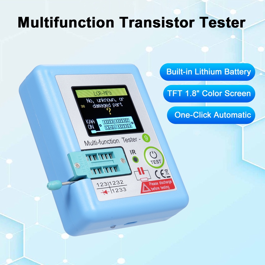 LCR-MF9 1.8'' TFT LCD Display Multi-meter Transistor Tester Diode Triode Capacitor Resistor Test Met
