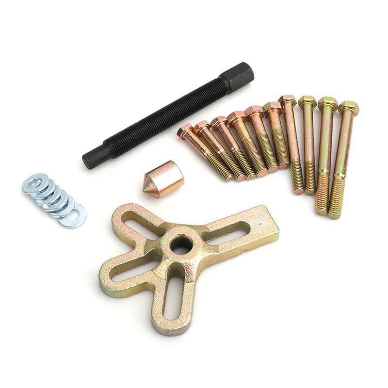 13 pcs Car Steering Wheel Puller Kit Puller Set Gear Pulley Flywheel Remover Gear Crankshaft Damper 