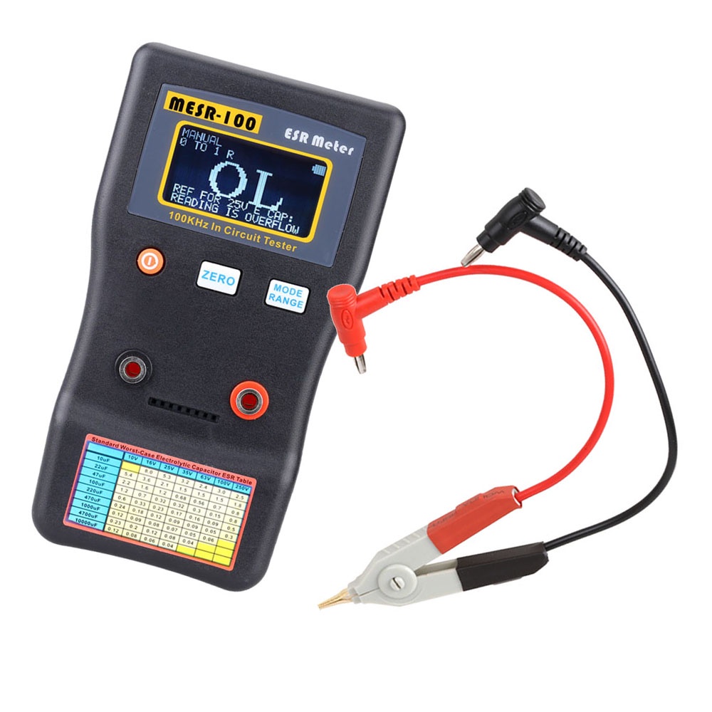 MESR-100 ESR Capacitor Tester Ohm Meter Professional Capacitor Capacitance Internal Resistance Measu