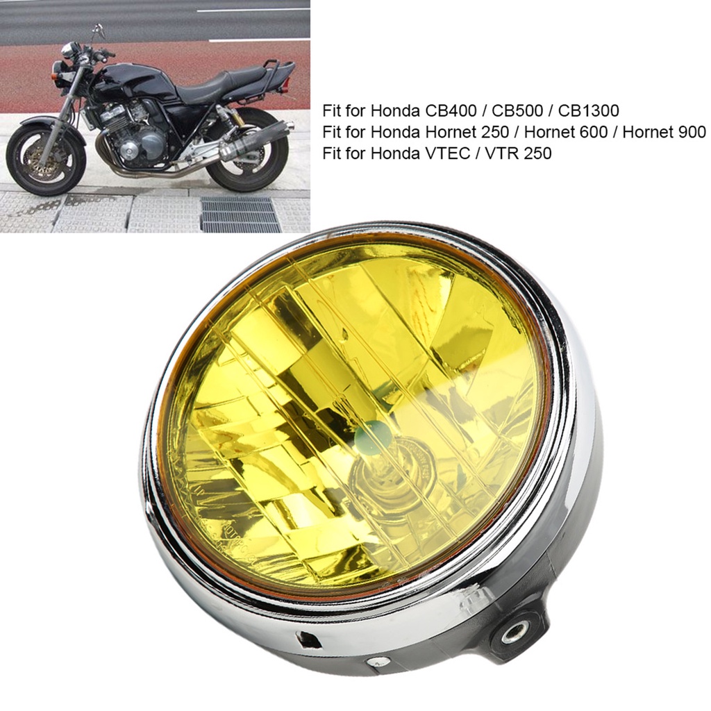 Motorcycle Retro Headlamp Front Headlight Fit for CB400/Hornet 250/VTEC Motorcycle Modification Retr