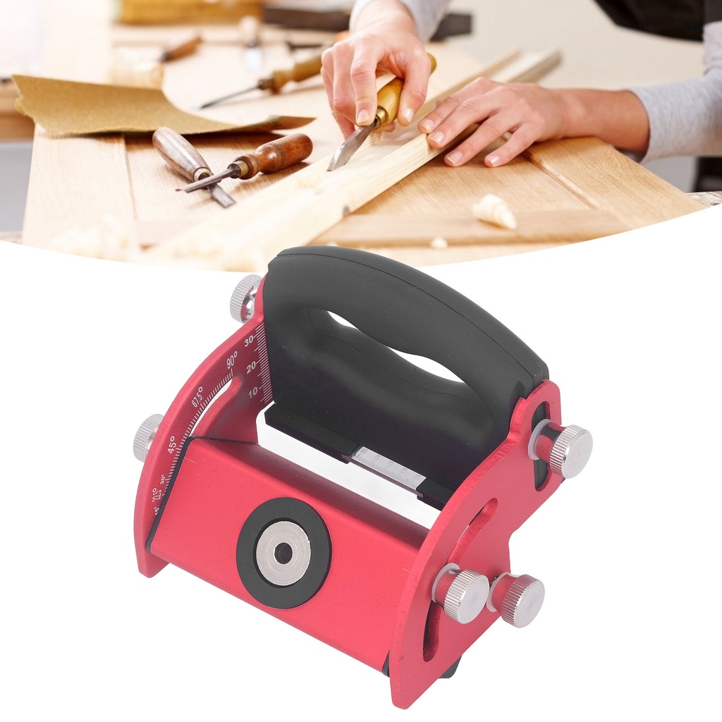 Hole Dowelling Jig Pocket Hole Jig Kit Woodworking Inclined Hole Locator Aluminum Alloy 0 to 90 Degr