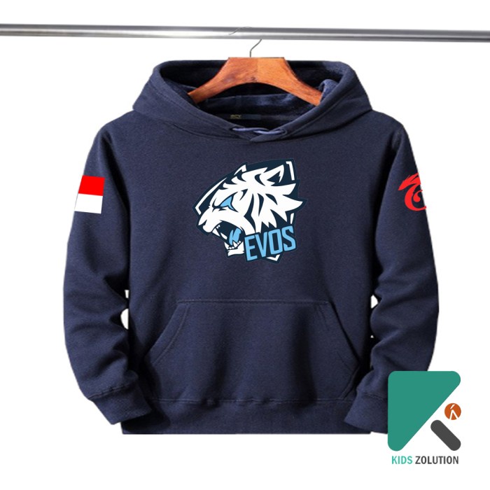 JAKET EVOS ESPORTS SWEATER EVOS HOODIE EVOS ESPORTS ANAK INDONESIA