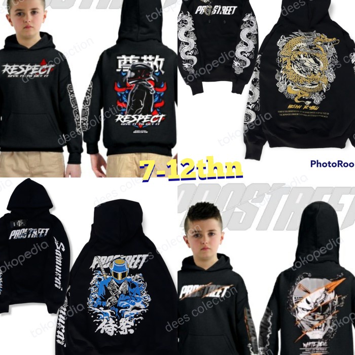 JAKET ANAK LAKI LAKI MOTIF NAGA PROSTREET 7-12THN.HOODIE SUNMORI