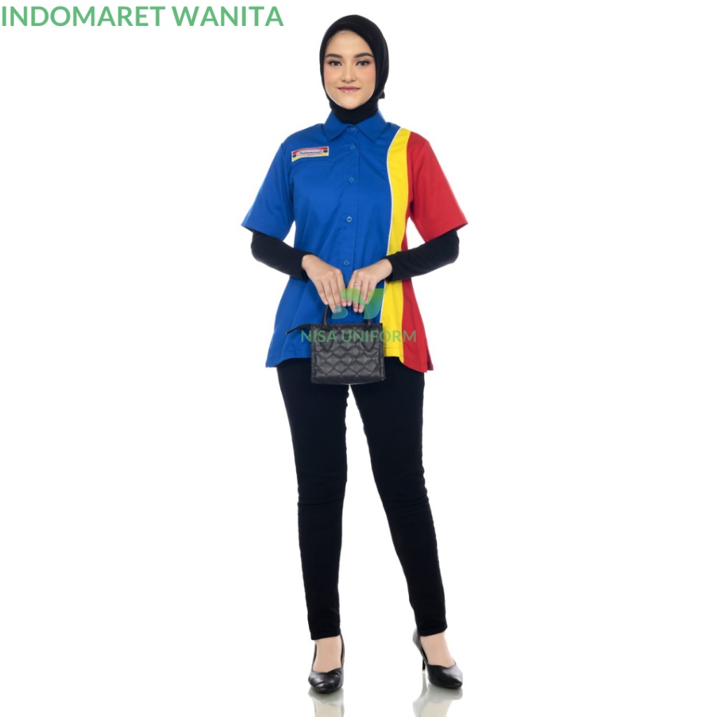 Berkualitas Baju Indomaret Laki-Laki/Baju Indomaret Perempuan/Baju Kasir Indomaret/Seragam Kerja
