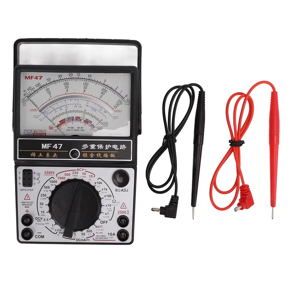 Industry Analog Multimeter MF47 Internal Magnetic Pointer Type Multimeter High Accuracy Analog Multi