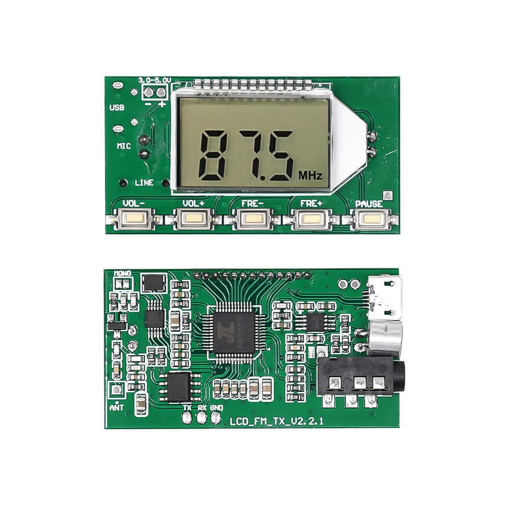 FM Transmitter Module FM Stereo Digital Transmitter Wireless Microphone Microphone Board 3V-5V FM Mo