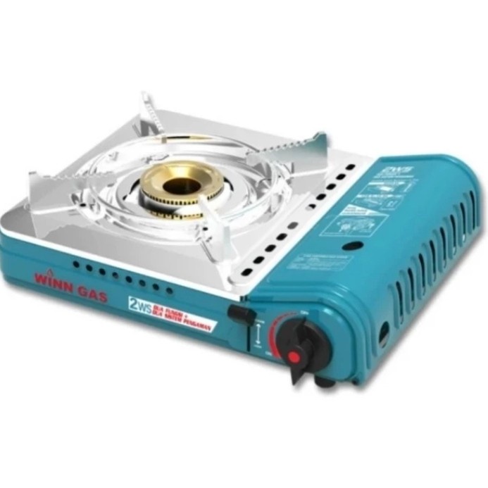 WINN GAS Kompor Gas Portable 2in 1 Doble Safety W-2WS