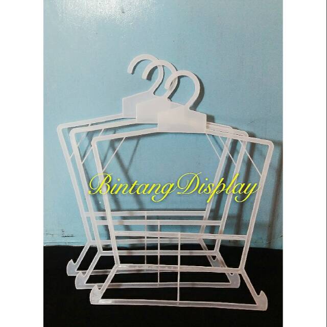 Premium Hanger Layang Setelan Anak Putih (S) Harga 1Lsn