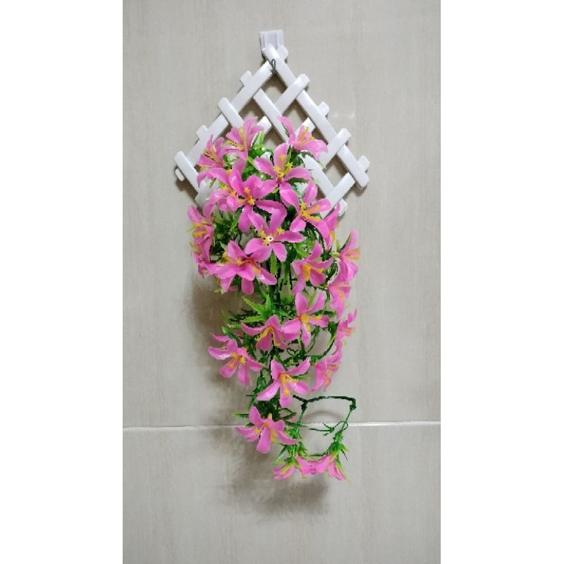 Promo  Bunga Dinding/Bunga Rambat Kamboja/Bunga Plastik/Bunga Hias/Tanaman Rambat