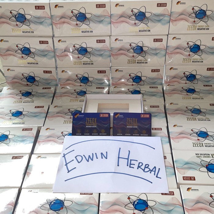 ZEEOX ENERGY CARD Kartu Ion Negatif (Harga Termasuk Jadi Member)