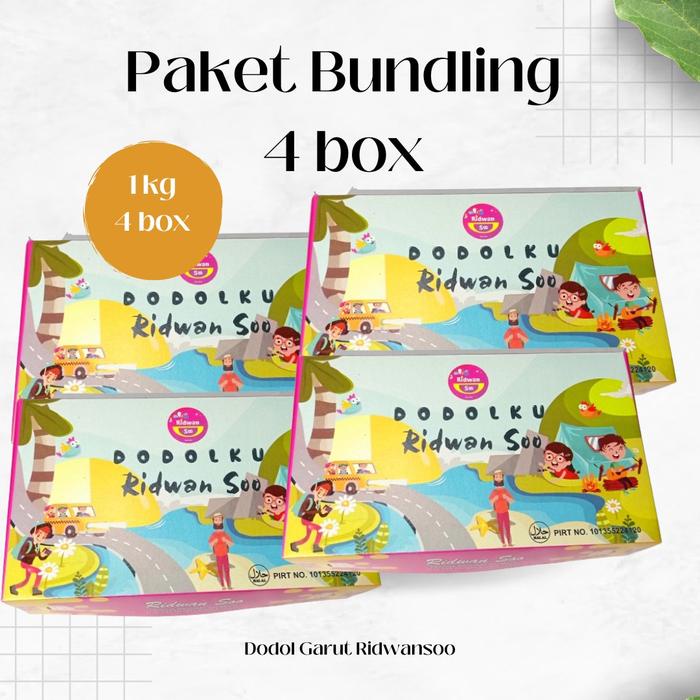 

4 BOX Paket Bundling Dodol Garut Size 250 gr ( tidak termasuk wajik)