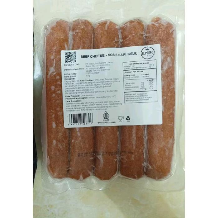 Sosis Beef Cheese Elprimo 1KG / Sosis Indomaret