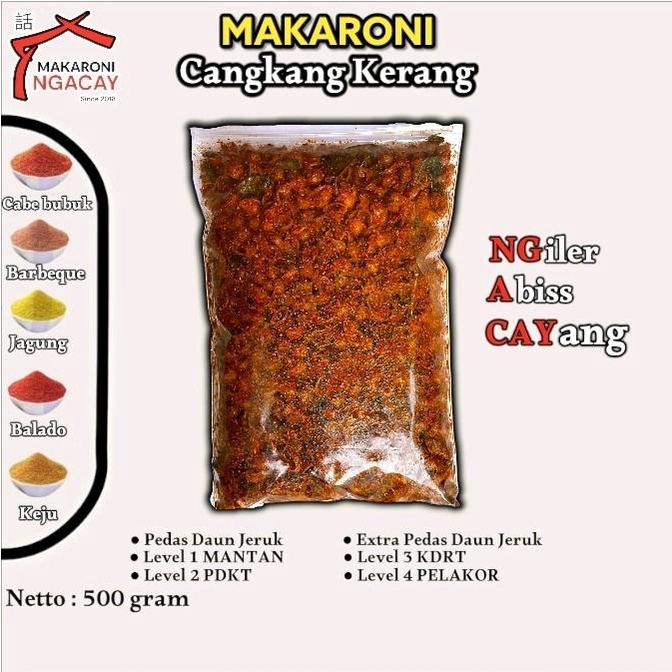 

Makaroni Cangkang Kerang 500gr - 8 Varian Rasa - Halal & Tanpa Beraflour - Manis, Food Camilan