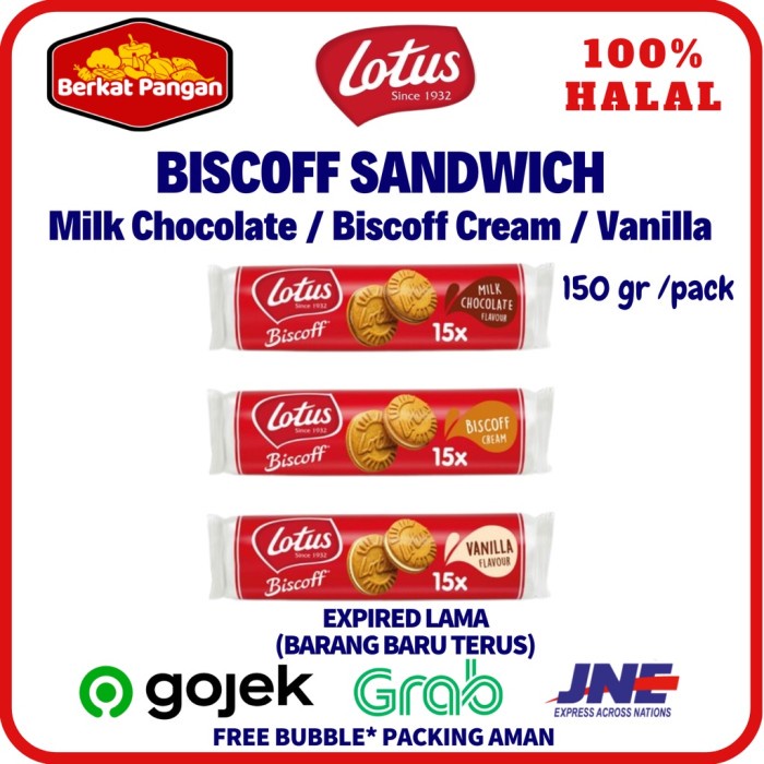 

Lotus Biscoff Sandwich Milk Chocolate Vanilla Biscoff Cream 150gr