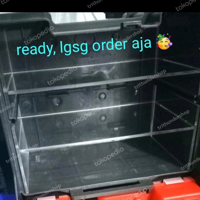 sekat akrilik pitbox tamiya acrilic 3 tingkat pit box 1 kotak 3mm