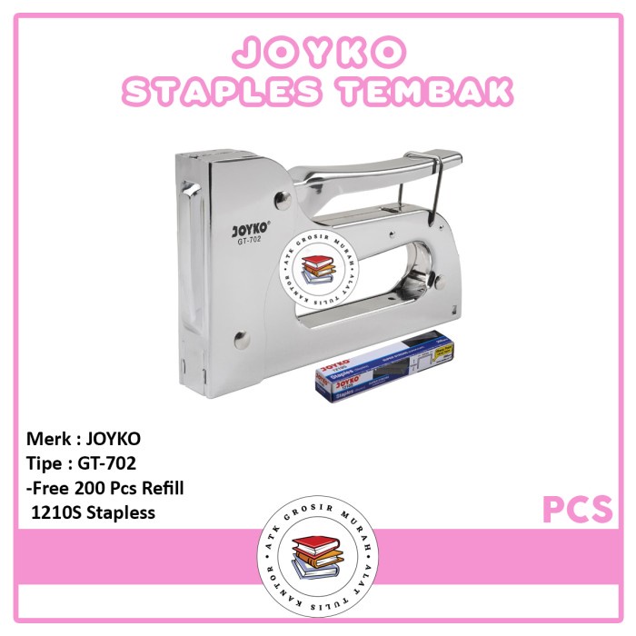 

JOYKO Gun Tacker GT - 702 - Stapler Tembak [ 1 Satuan ]