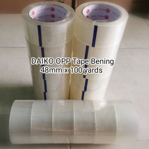 

Lakban Bening - OPP Tape Daiko 48mm x 75m - Bening,