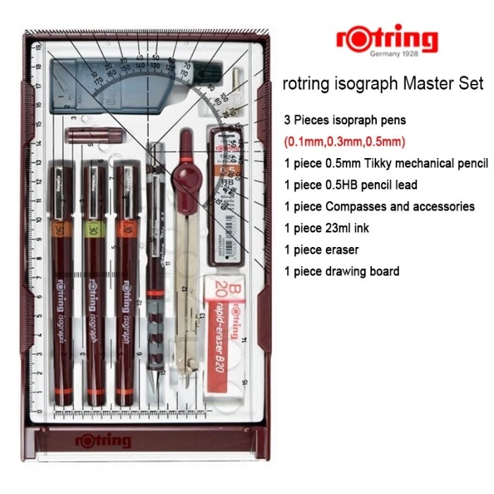 

Original Rotring Master Set ( 0.1 0.3 0.5 ) Kode 569