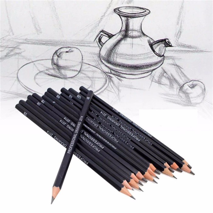 

New Stationery Supplies For Exam 4B 5B 6B 10B 12B 1B HB 2B 6H Kode 900