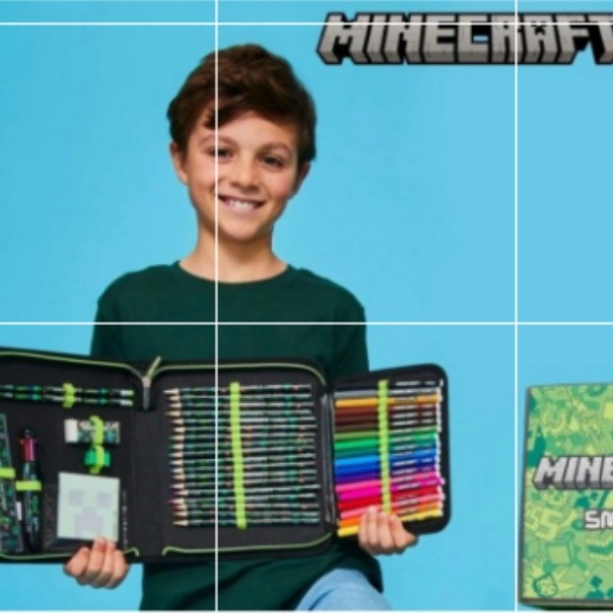 

Smiggle Stationery Minecraft/ Minecraft Smiggle Zip It/Alat tulis/Kado Kode 483