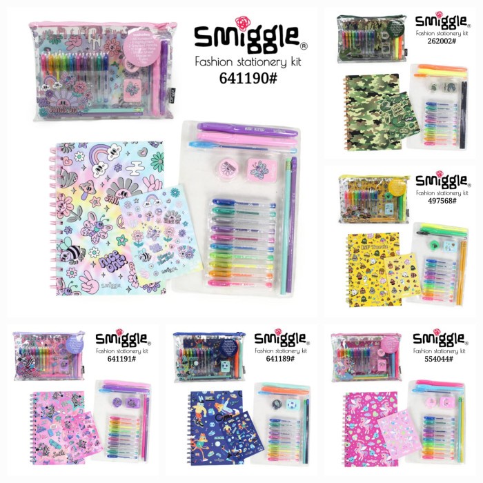

Smiggle Fashionst Stationery Gift/Koala, Zebra, Bunny, Dino, Uni/Kado Kode 49