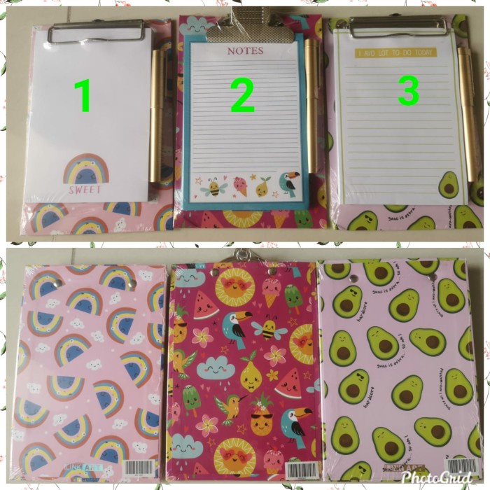

Clip Board Notes Set With Pen Kode 1050