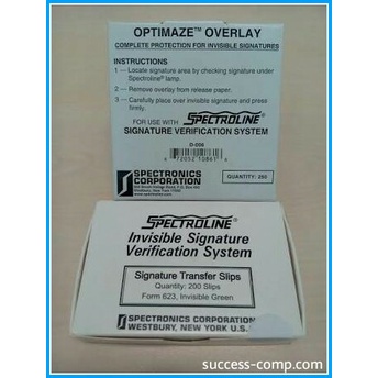 

Spectroline Overlay & Invisible signature Made in USA Kode 254