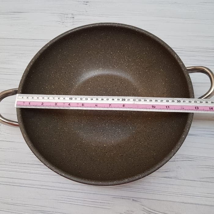 Bima Origin Non Stick Wok Pan Wajan 32 cm Stonorce Coating B2003432 Harga MurahBebas