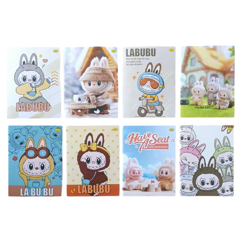 

Berkualitas Buku Tulis 38/58/98 Lembar Labubu/Cry Baby