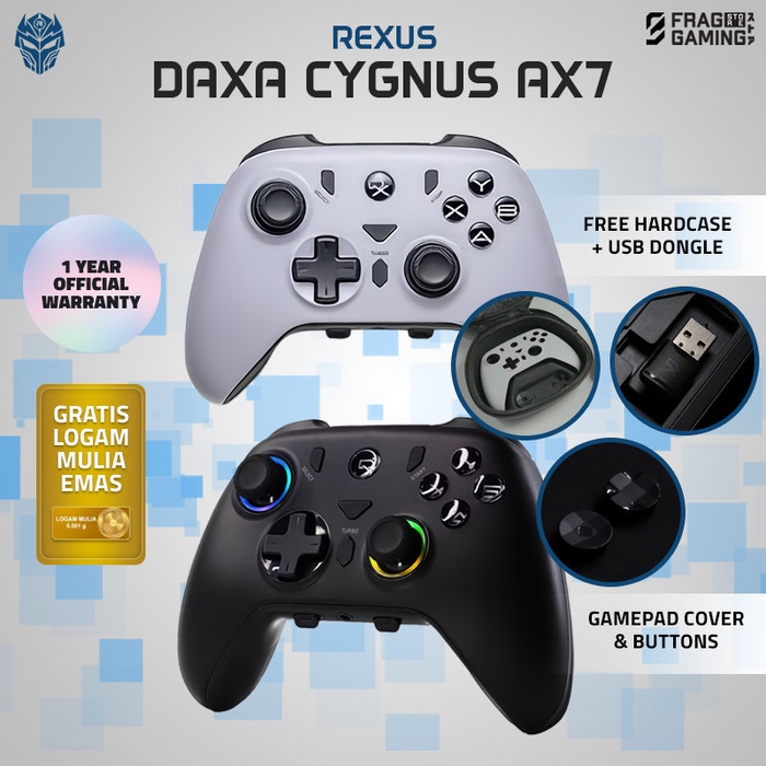 Rexus Daxa Cygnus AX7 / RexusCygnus AX 7 / AX-7 / Rexus DaxaCygnus Gamepad Wireless Joystick Dock