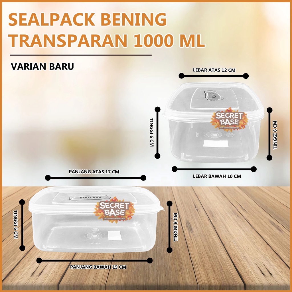 

(ISI 12pcs) SEALPACK - Toples Snack / Tempat Penyimpanan Makanan / Wadah Makanan