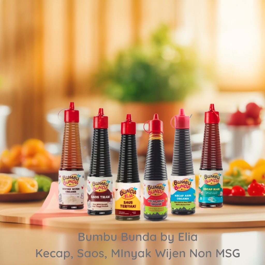 

HJE BUMBU BUNDA ELIA KECAP & SAOS - NON MSG -MPASI BAYI