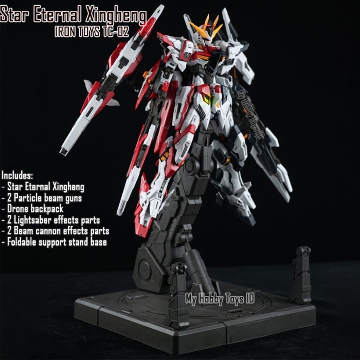 SALE MAINAN ACTION FIGURE ANIME ROBOT GUNDAM STAR ETERNAL XINGHENG MODEL KIT LED METAL FRAME NOT