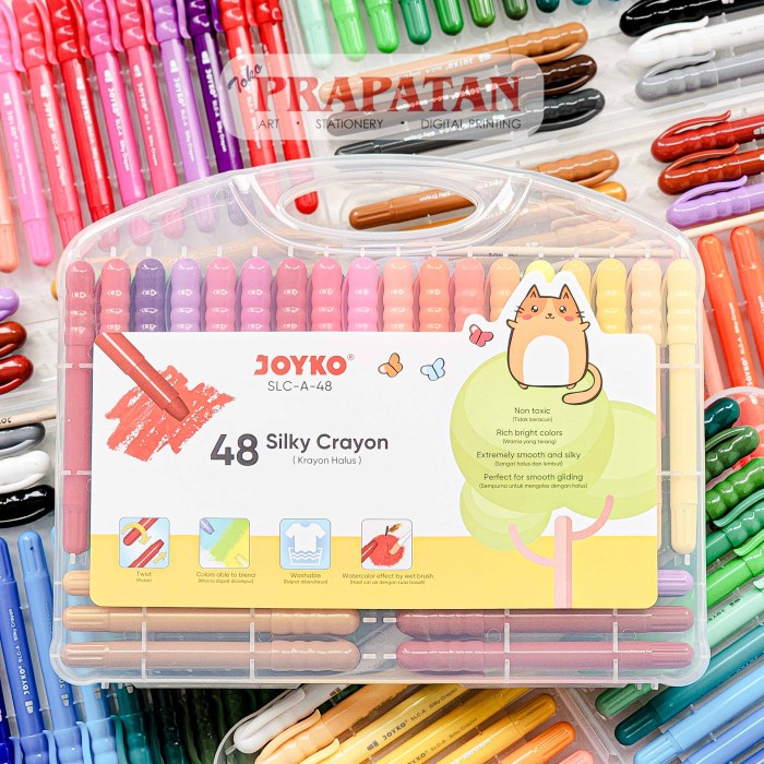 

Joyko Silky Crayon 12 Warna SLC-A-12