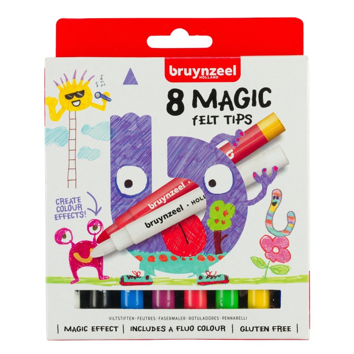 

Bruynzeel Felt Tips Magic Set 8