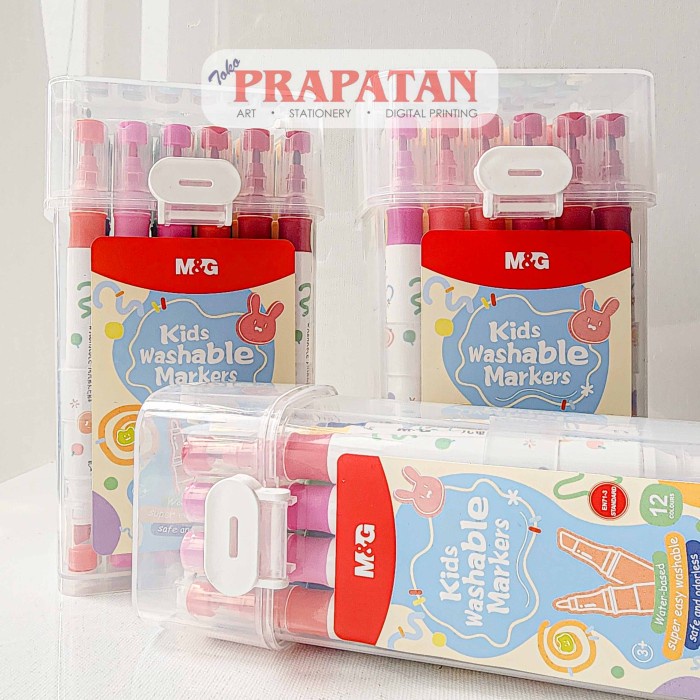 

M&G Kids Washable Markers 12C-48C APMT Spidol Set