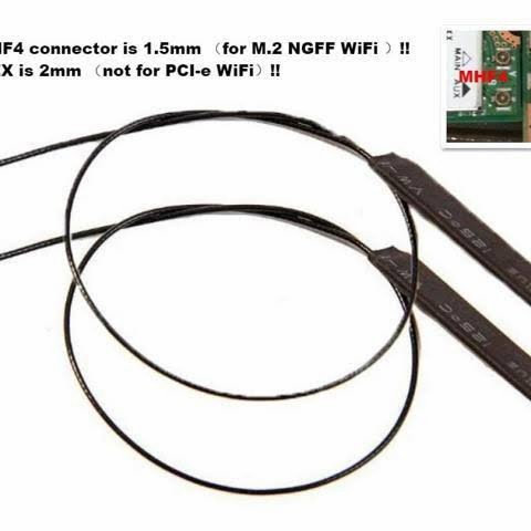 Bps - Antenna Ax200 Ax210 Ax201 9560 M2 Mhf4 Ipex4 Wifi Dual Antena Ngff