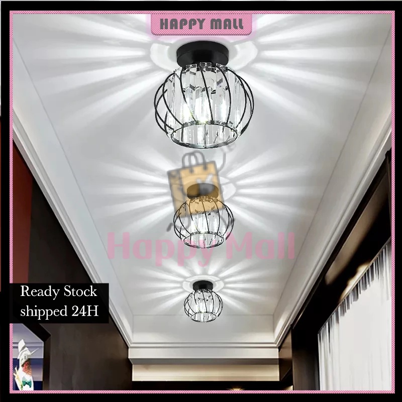 Harga MinimumCOD Lampu Hias Gantung Plafon Kristal Minimalis Lampu kristal plafon rumah Lampu