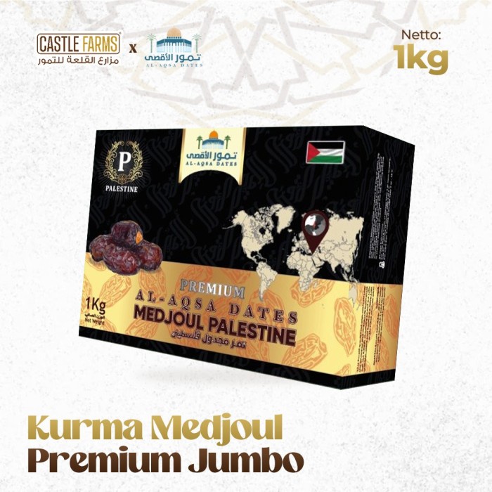 

Al Aqsa Kurma Medjool Palestina Premium 1kg Kurma Medjol Medjoul