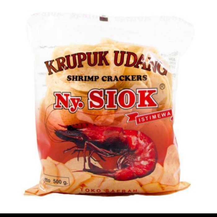 

kerupuk udang NY SIOK oval/ny siok krupuk udang oval 500gr