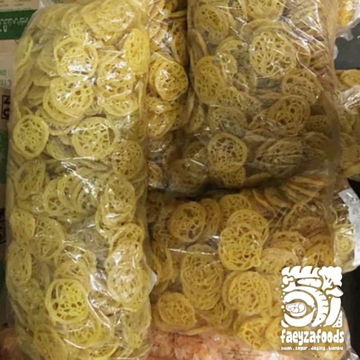 TERLARIS KERUPUK MIE KUNING KECIL 5KG - KRUPUK MIE KUNING KECIL 1 BAL