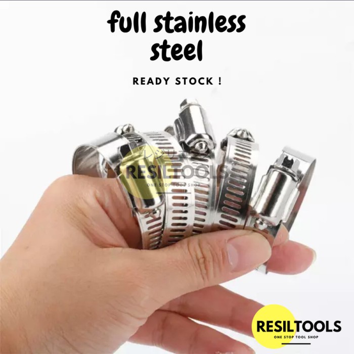 kelem selang 16mm 27mm stainless hose clamp kompor orbit grip