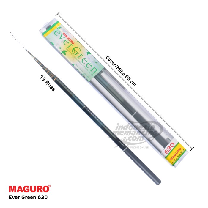 Stok Terbatas Joran Maguro Evergreen Tegek Carbon Teleskopik 360 540 630 720