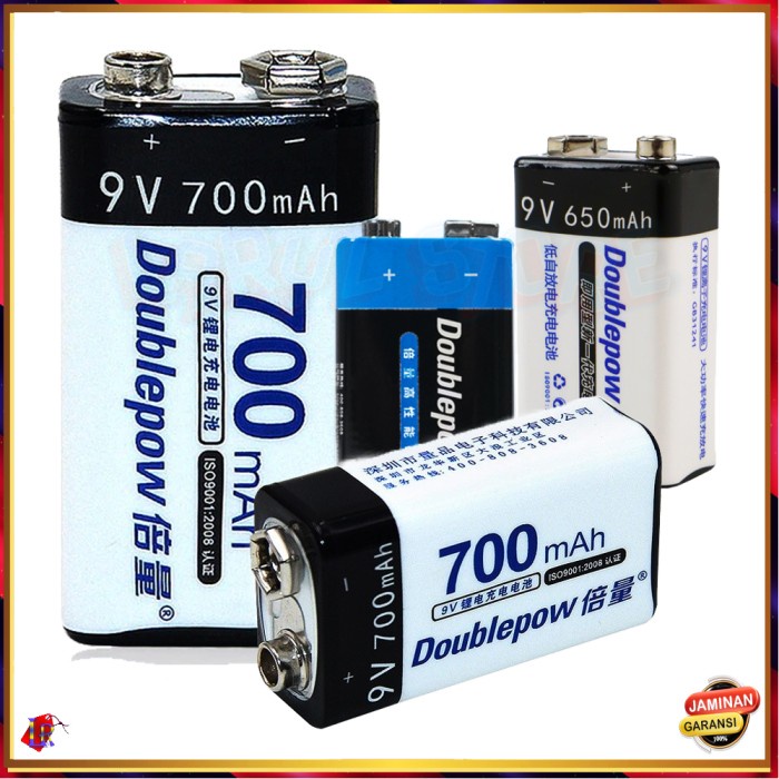 Ready Jt Baterai Kotak 9V Rechargeable Li-Ion Batu Battery Charge Cas 9 Volt Batre Isi Ulang