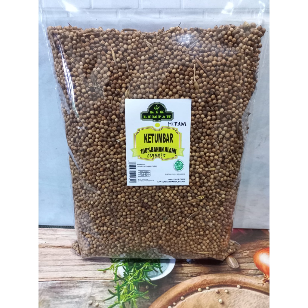

HJE Ketumbar Hitam Organik JSR PREMIUM [ 500 gram] Teh Ketumbar