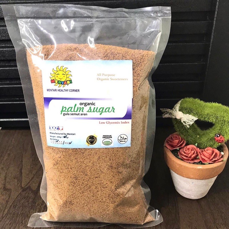 

HJE Mentari Organic Arenga Palm Sugar 1kg / Gula Aren Organik Mentari 1kg